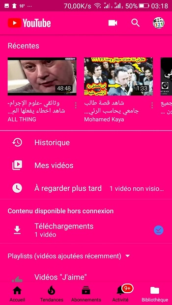 youtube pink apk