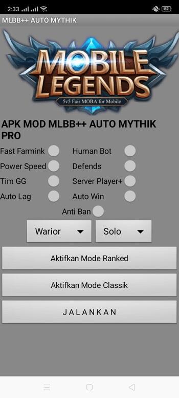 apk mod rank booster mobile legends