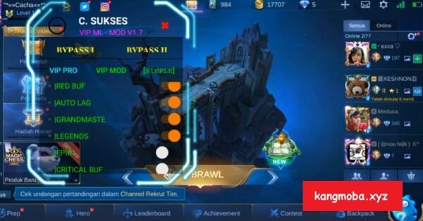 Mobile Legends 1.8.34.9055 Mod Apk (Mod Menu)