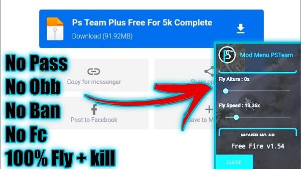 Download do APK de ps team mod menu apk para Android