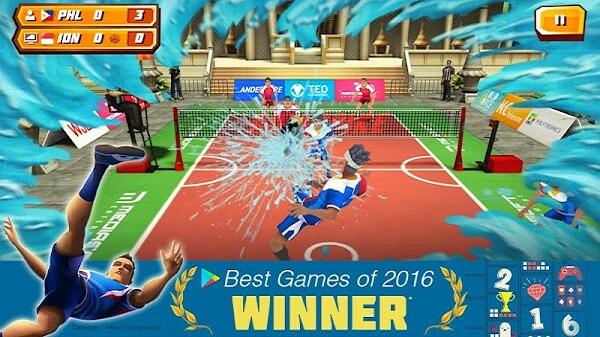 roll spike sepak takraw mod apk download