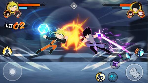 Hack Stickman Fight : Shinobi Fight - Unlock All Characters  Naruto,Pain,Madara,Sasuke,Kakashi,Minato 