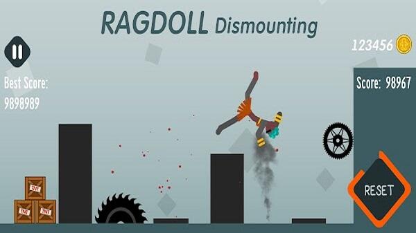 ragdoll dismounting mod apk versi terbaru