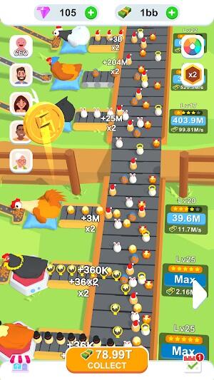 idle egg factory mod apk unlimited money and gems
