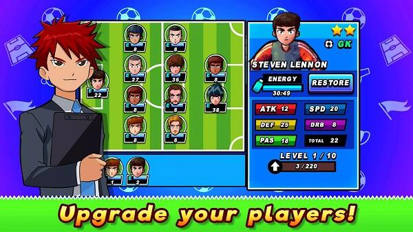 soccer heroes mod apk download