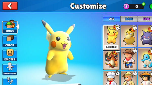 STUMBLE GUYS X POKÉMON jogo online gratuito em