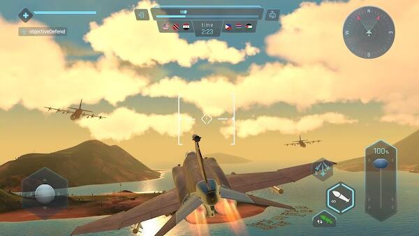 sky warriors airplane games mod apk download