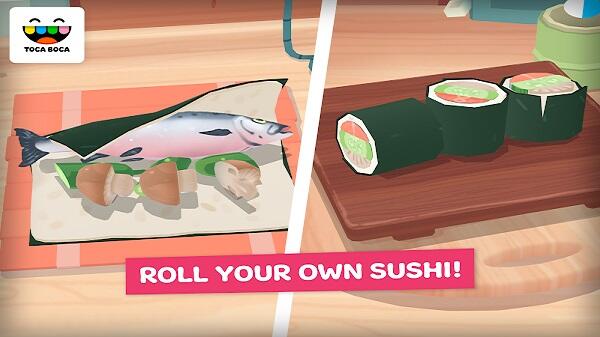 toca kitchen sushi apk mod