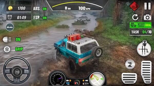 offroad jeep driving parking apk