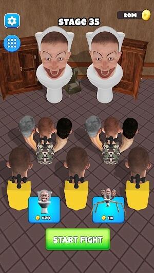 merge toilet battle master mod apk latest version