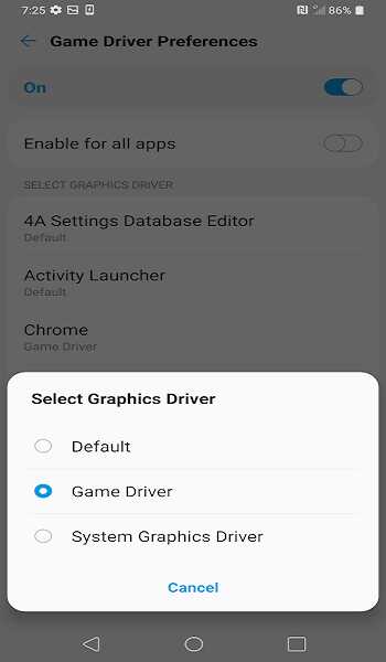 Graphics Driver Preferences apk latest version
