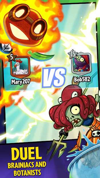 plants vs zombies heroes mod apk for android