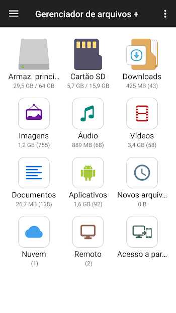gerenciador de arquivos apk