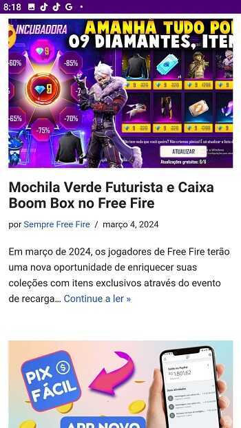 sempre free fire apk para android