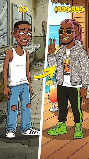 rap star idle clicker mod apk unlimited money